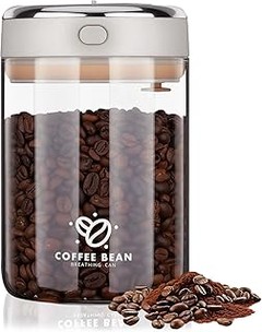 Comparativa de botes de vidrio y plástico para almacenar café en grano