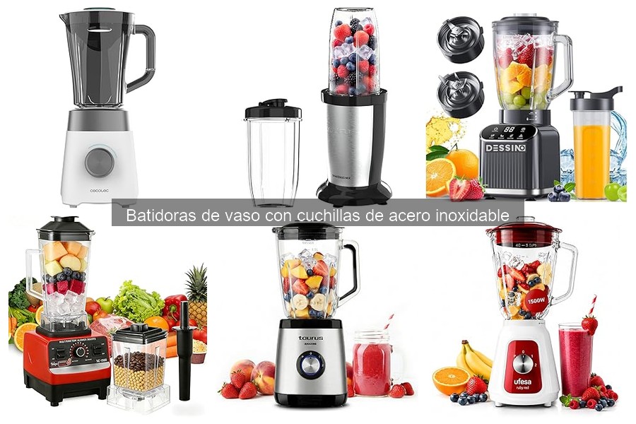 Alternativas a Batidoras de Vaso con Cuchillas de Acero Inox