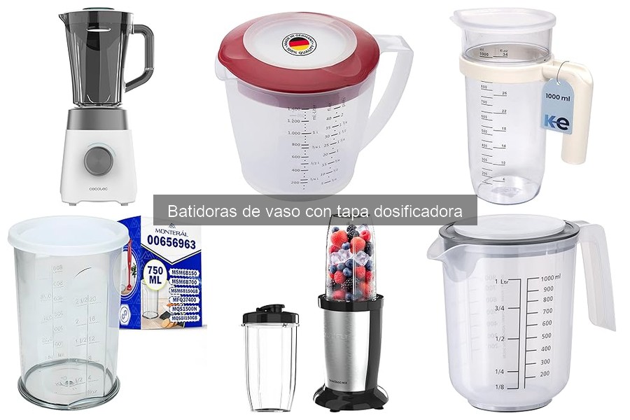 Alternativas a batidoras de vaso con tapa dosificadora