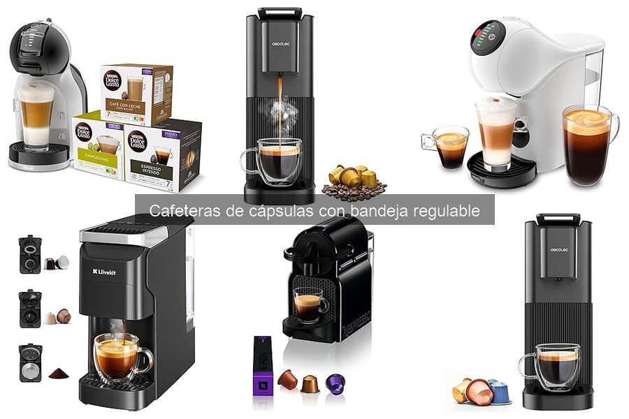 Alternativas a cafeteras de cápsulas con bandeja regulable