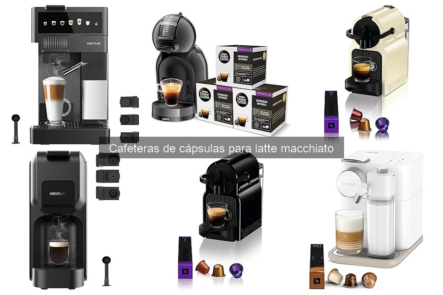Alternativas a cafeteras de cápsulas para latte macchiato