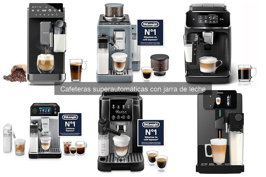 Alternativas a cafeteras superautomáticas con jarra de leche