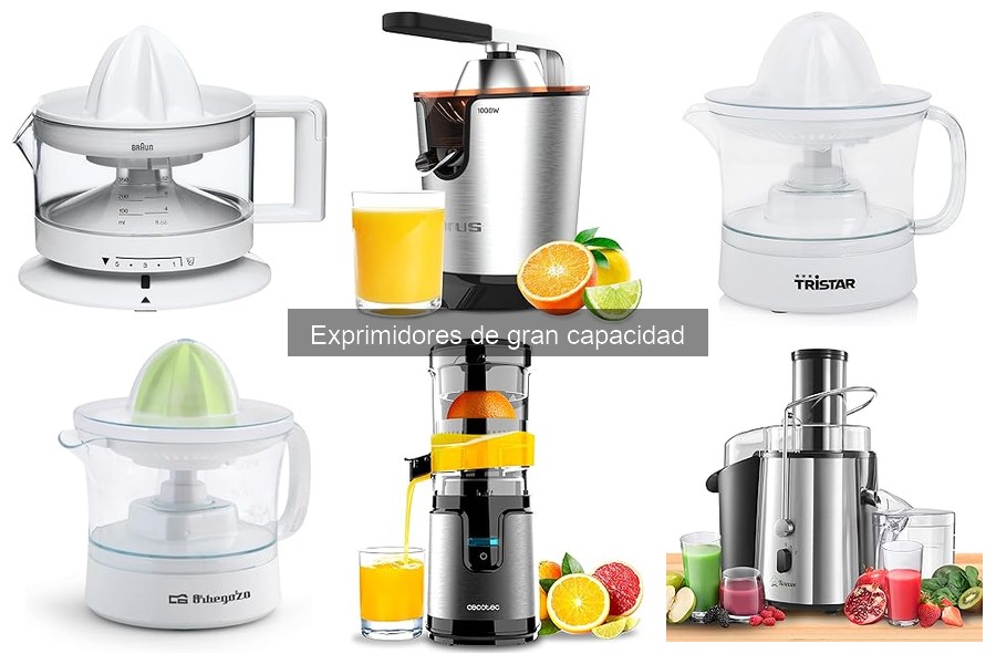 Alternativas a exprimidores de gran capacidad para tu cocina