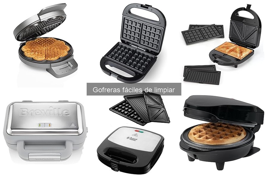 Alternativas a gofreras fáciles de limpiar para desayunos
