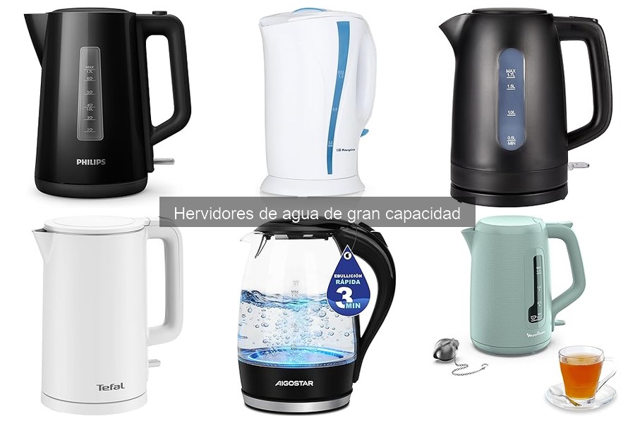 Alternativas a hervidores de agua de gran capacidad