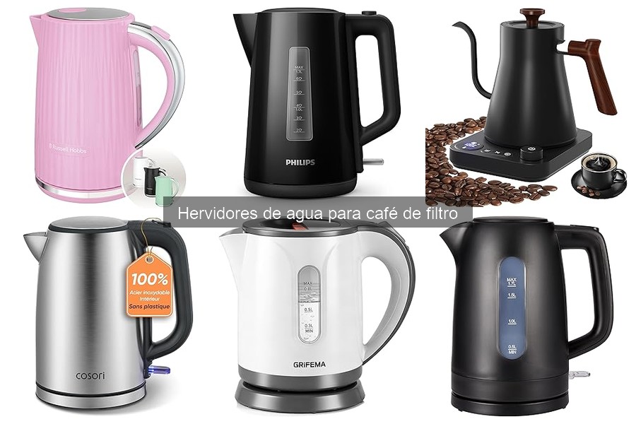 Alternativas a hervidores de agua para café de filtro