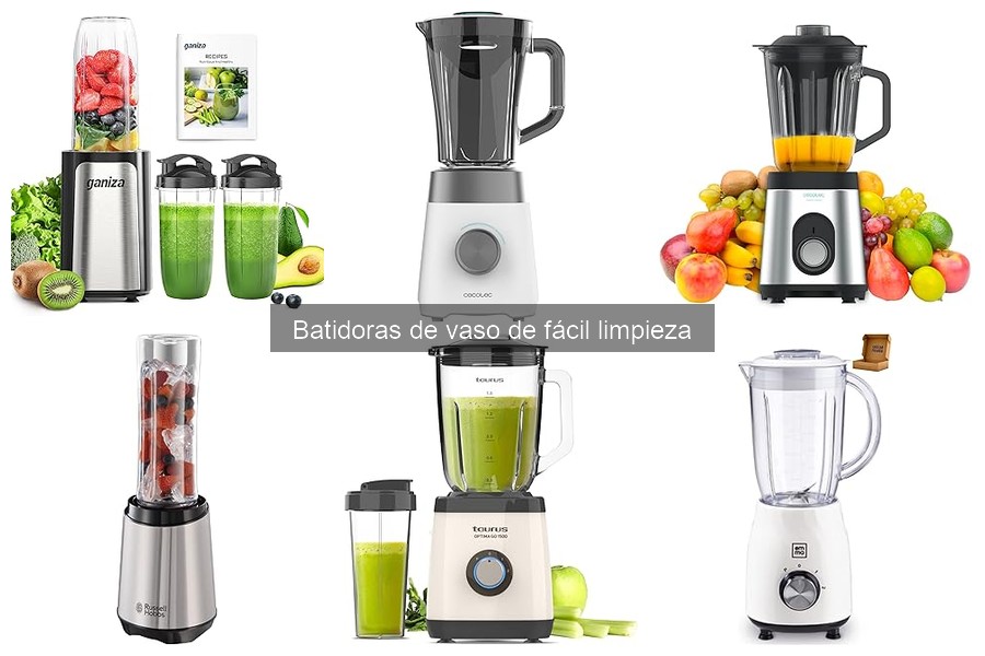 Alternativas a las batidoras de vaso de fácil limpieza