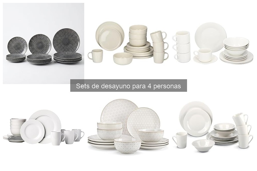 Alternativas a los sets de desayuno para 4 personas