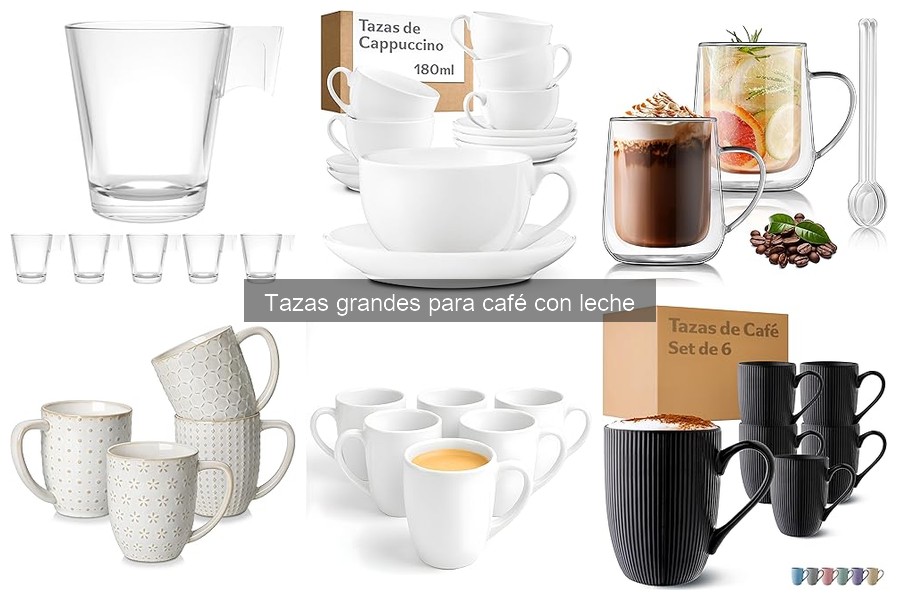 Alternativas a tazas grandes para café con leche