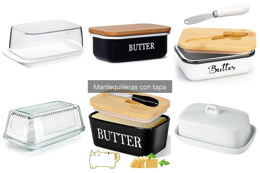 Alternativas creativas a las mantequilleras con tapa