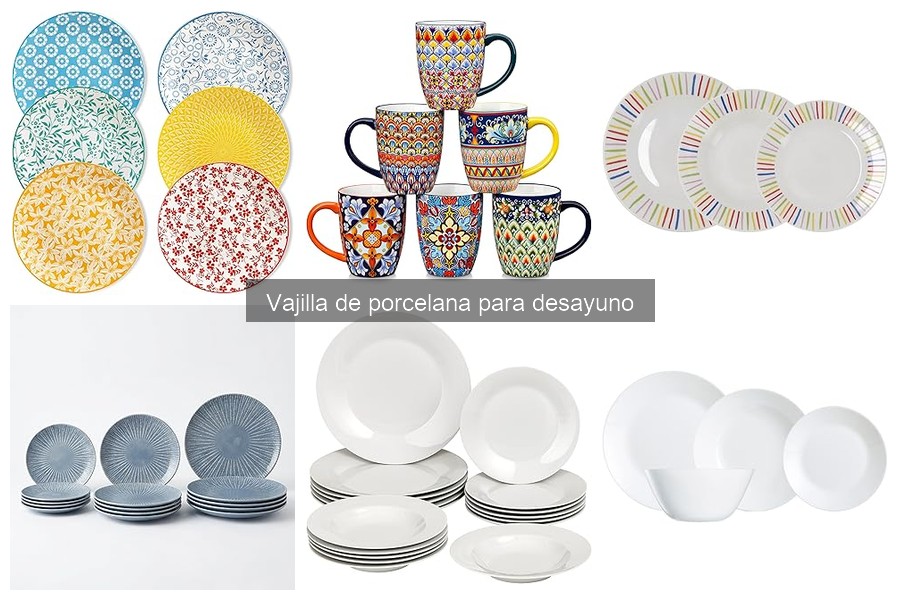 Alternativas económicas a la vajilla de porcelana para desayuno