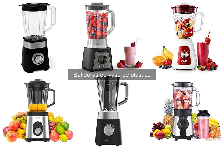 Batidoras de vaso de plástico vs. vidrio: ¿cuál elegir?