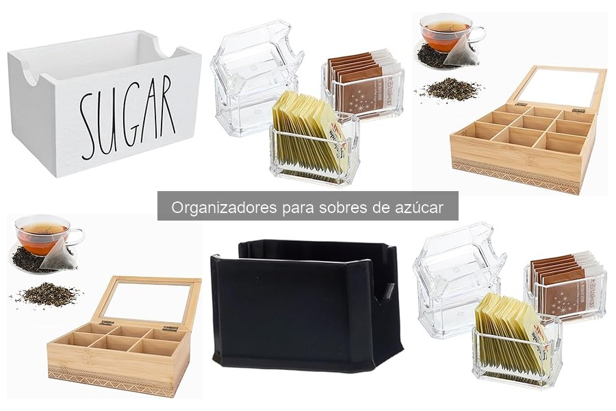 Beneficios de usar organizadores para sobres de azúcar en casa