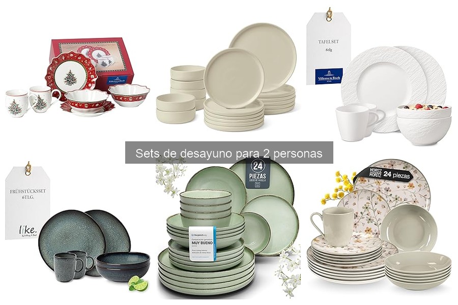 Beneficios de usar sets de desayuno para 2 personas