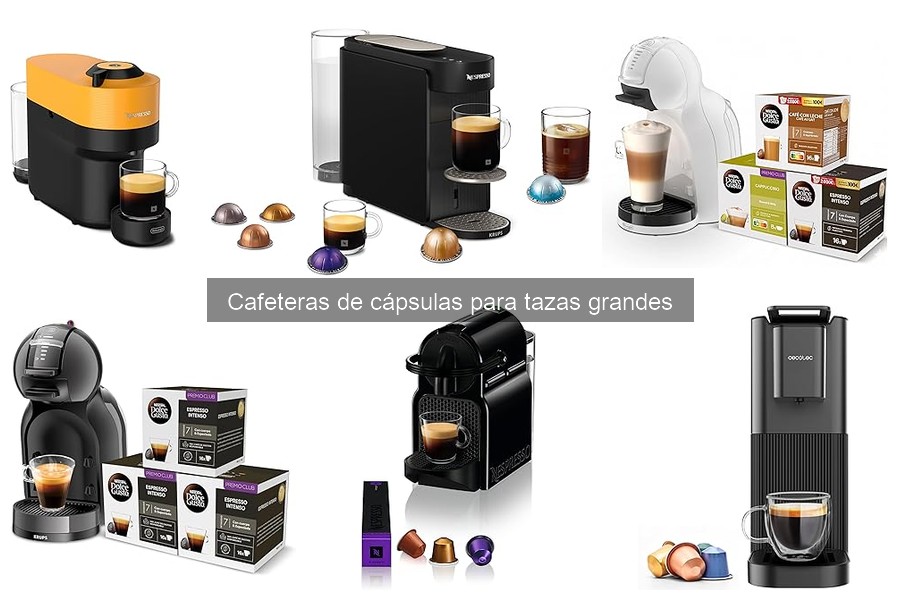 Cafeteras de cápsulas para tazas grandes: características y beneficios
