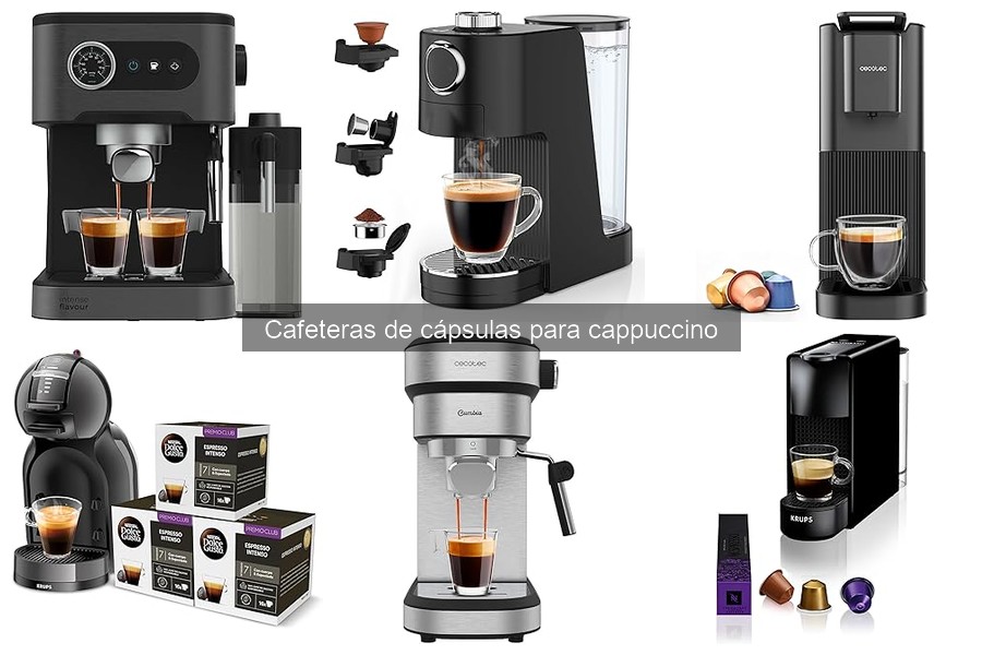 Cápsulas compatibles con cafeteras de cápsulas para cappuccino