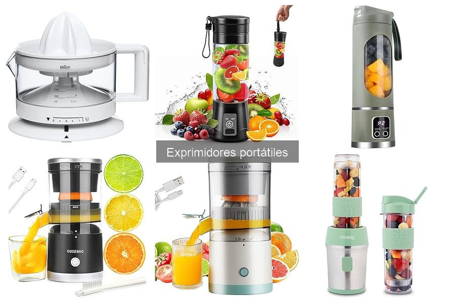 Características Técnicas de Exprimidores Portátiles