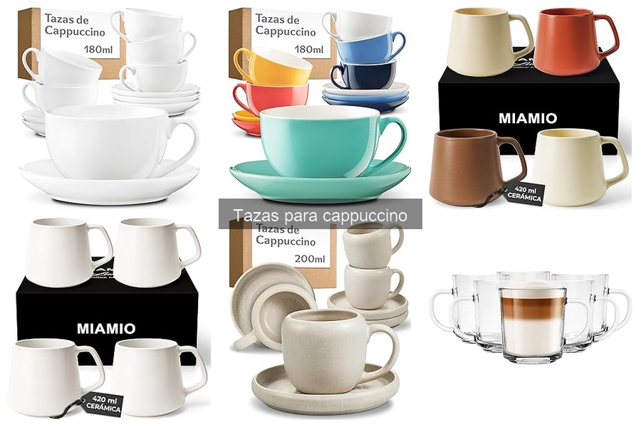 Cómo elegir el tamaño ideal de tazas para cappuccino