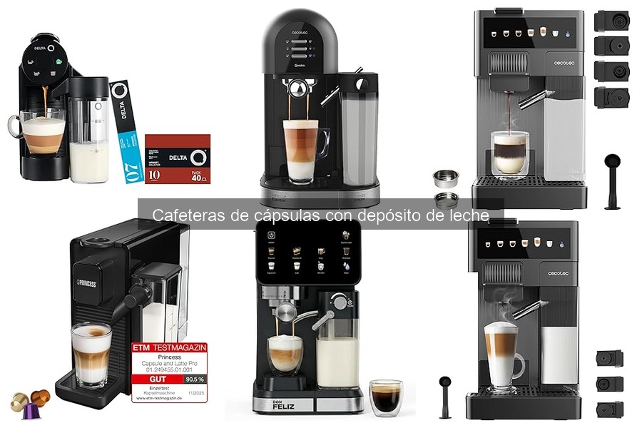 Cómo elegir la mejor cafetera de cápsulas con depósito de leche