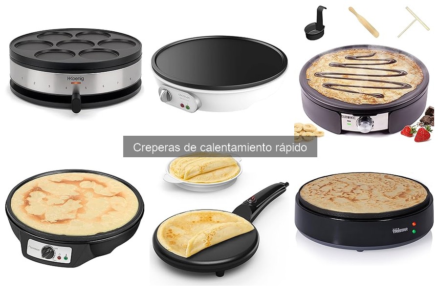 Cómo elegir la mejor crepera de calentamiento rápido