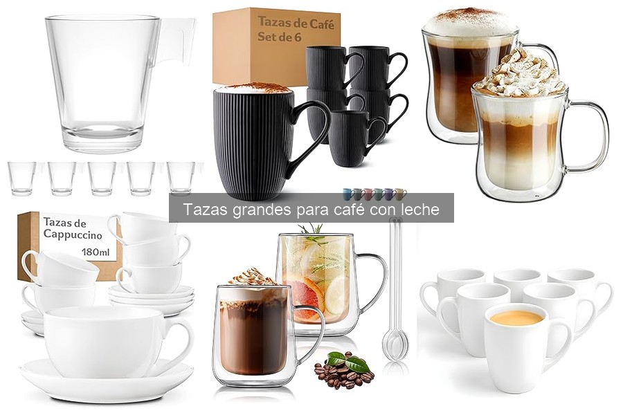 Cómo elegir la taza grande perfecta para café con leche