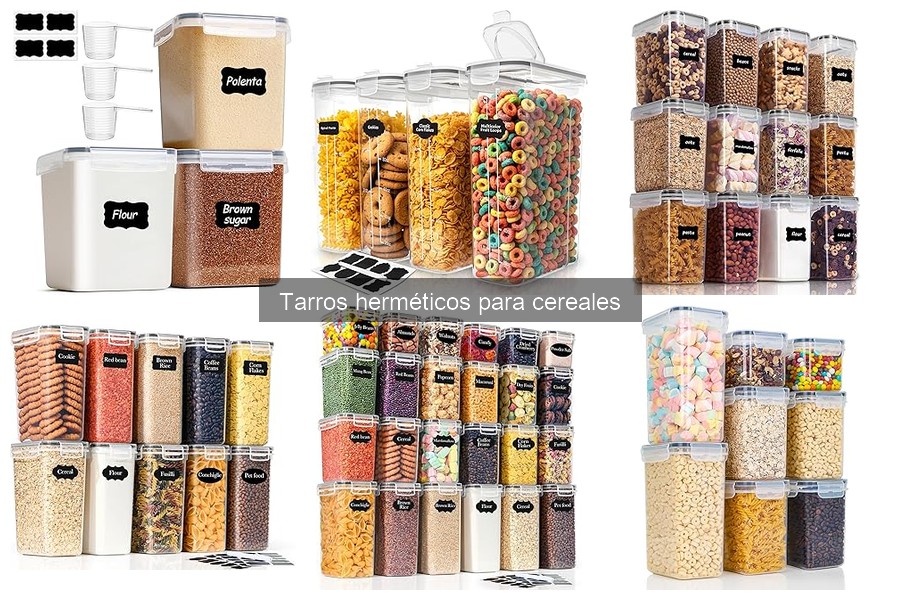 Cómo limpiar y mantener tarros herméticos para cereales