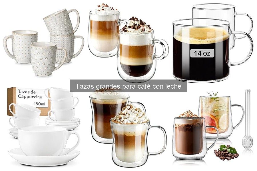 Cómo limpiar y mantener tazas grandes para café con leche