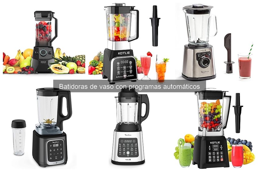 Cómo programar recetas en batidoras de vaso automáticas