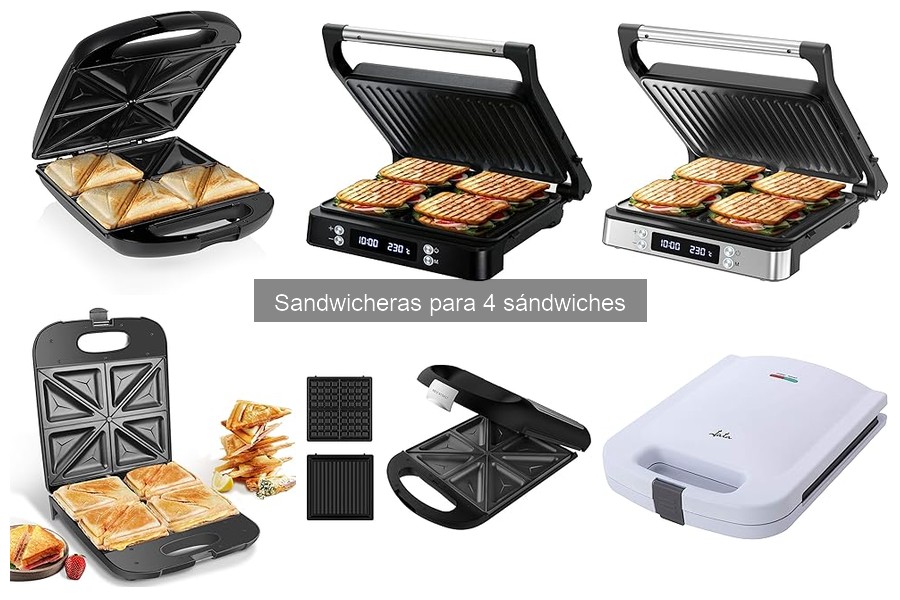 Cómo usar correctamente una sandwicera para 4 sándwiches