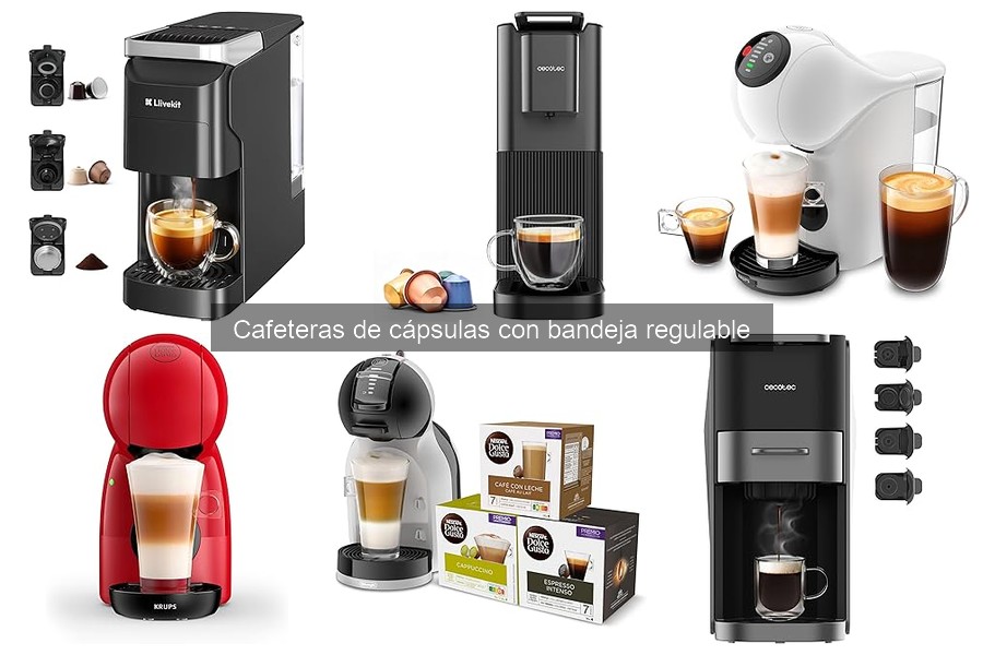 Cómo usar una cafetera de cápsulas con bandeja regulable