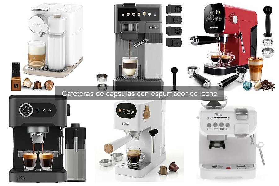 Cómo usar una cafetera de cápsulas con espumador de leche