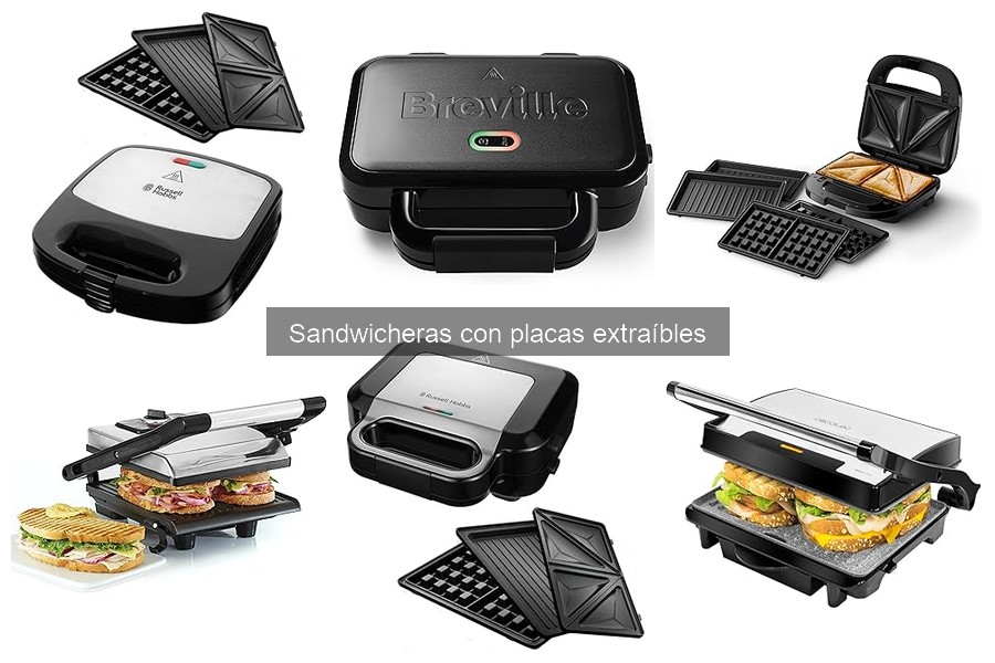 Cómo usar una sandwichera con placas extraíbles correctamente