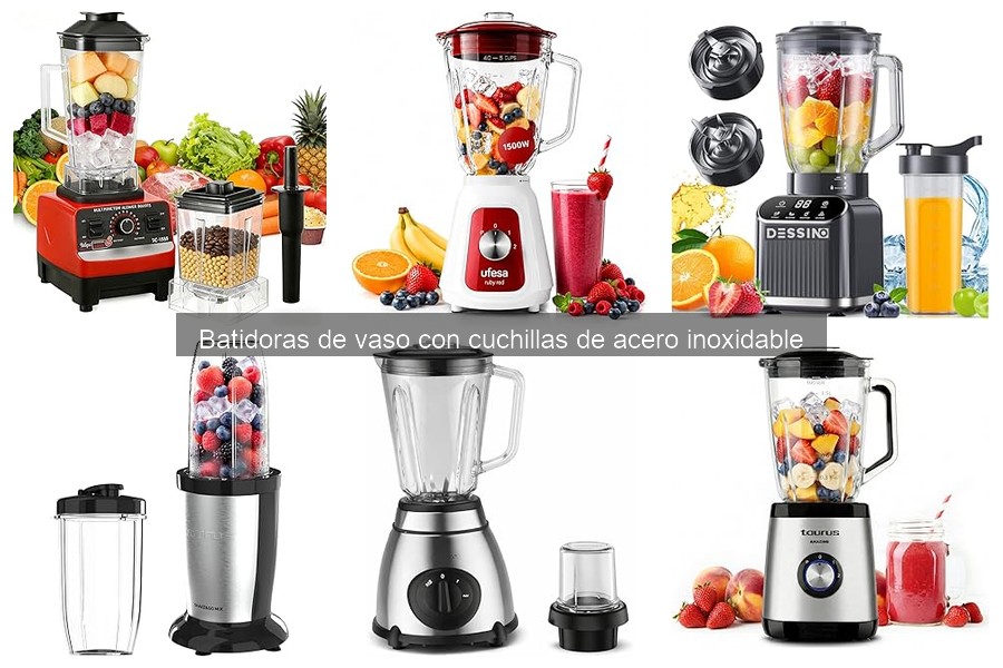 Cómo utilizar batidoras de vaso con cuchillas de acero inoxidable