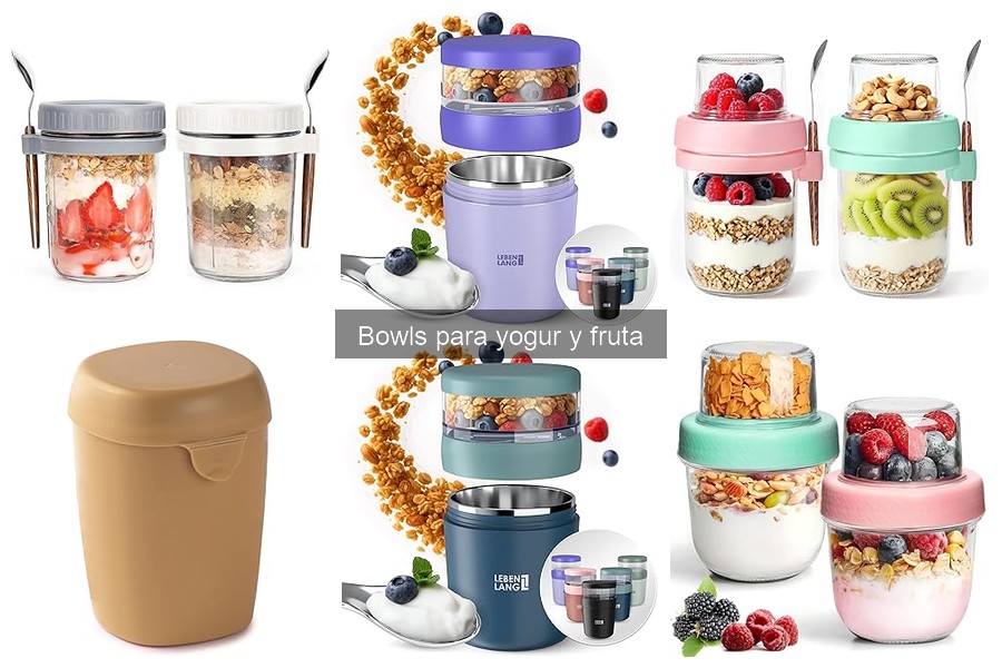 Comparativa: Bowls de vidrio vs. plástico para yogur y fruta