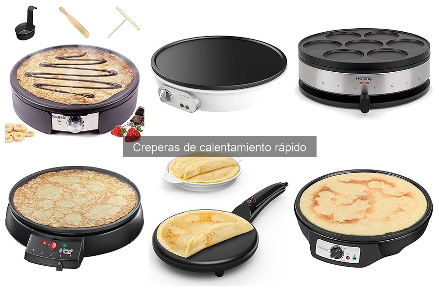 Comparativa: Creperas de Calentamiento Rápido vs. Tradicionales