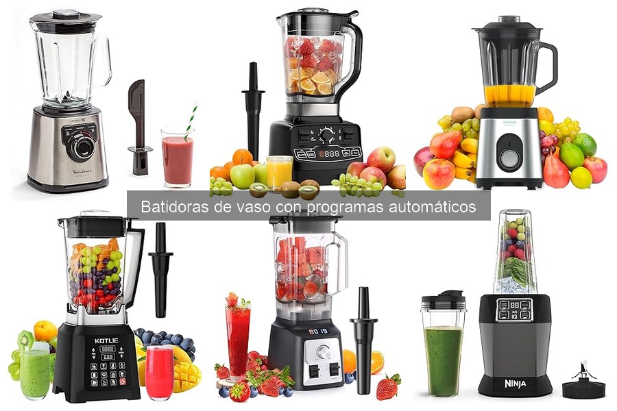 Comparativa de Batidoras de Vaso Automáticas por Uso