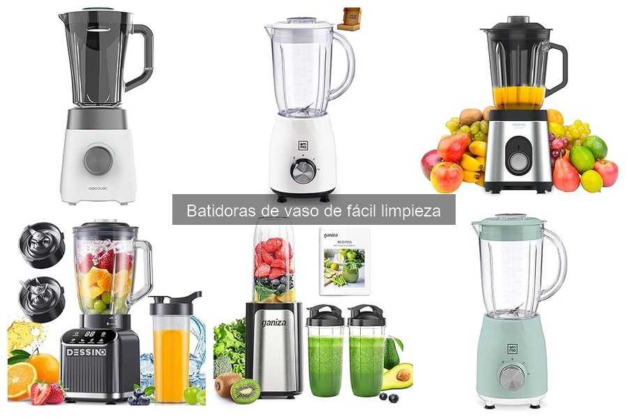 Comparativa de Batidoras de Vaso de Fácil Limpieza