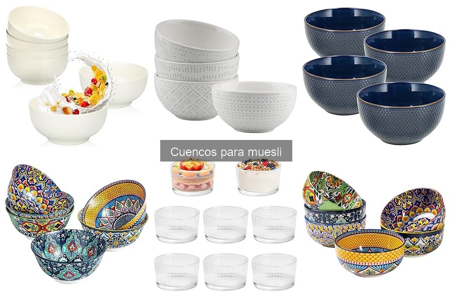 Comparativa de cuencos: cerámica vs. plástico para muesli