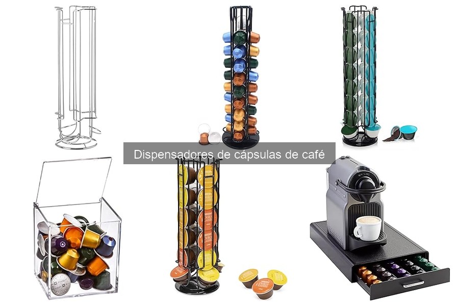 Comparativa de dispensadores de cápsulas y almacenamiento de café