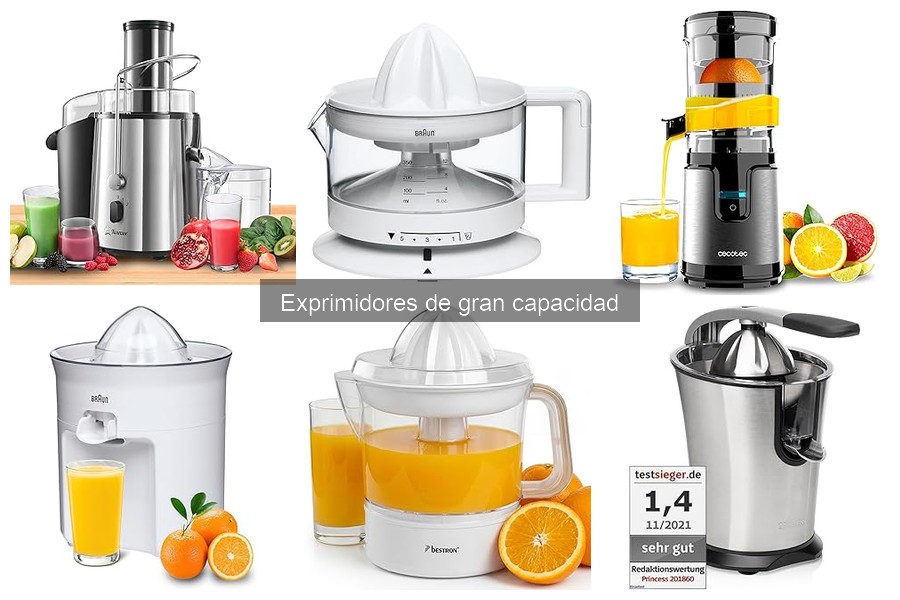 Comparativa de Exprimidores de Gran Capacidad en 2023