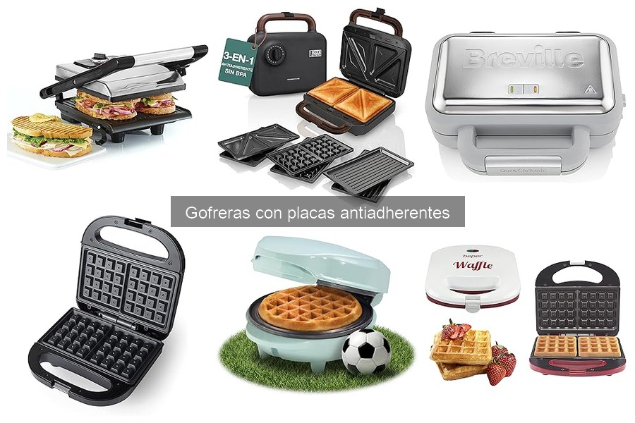 Comparativa de Gofreras con Placas Antiadherentes 2023