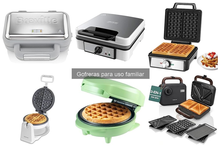 Comparativa de gofreras: Progress, LEBENLANG y Bestron