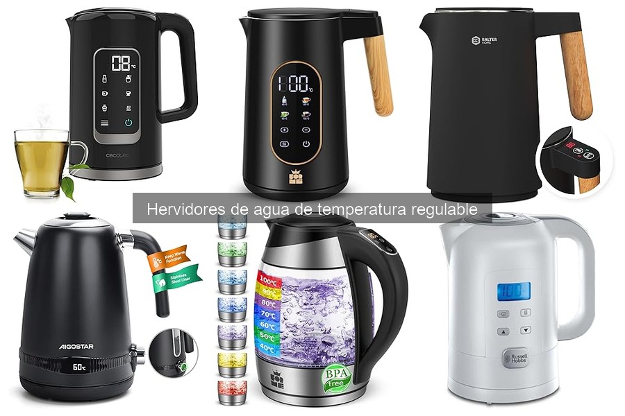 Comparativa de hervidores de agua de temperatura regulable