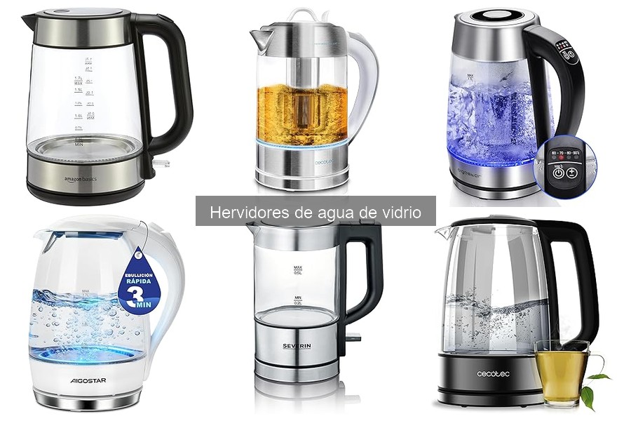 Comparativa de hervidores de agua de vidrio: Aigostar, Amazon Basics y Severin