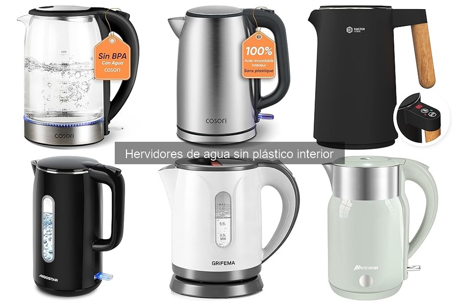 Comparativa de hervidores de agua sin plástico interior