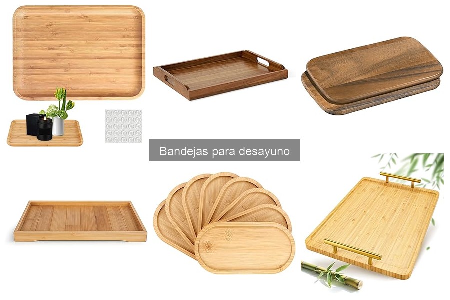 Comparativa de materiales de bandejas para desayuno