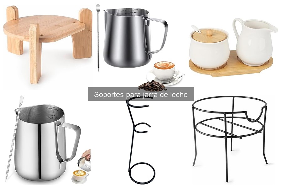 Comparativa de materiales para soportes de jarra de leche