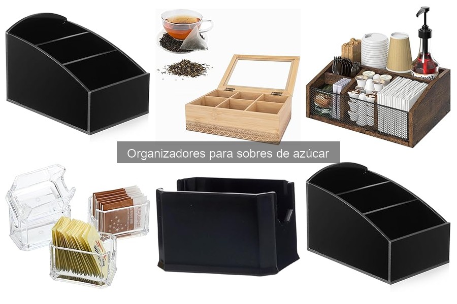 Comparativa de Organizadores de Azúcar: Madera, Metal y Plástico