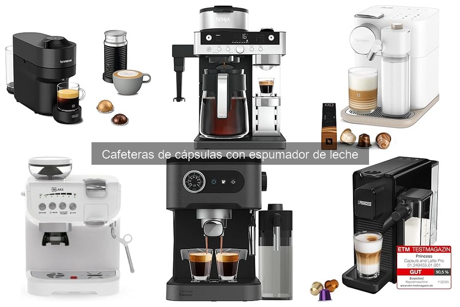 Comparativa de precios de cafeteras de cápsulas con espumador