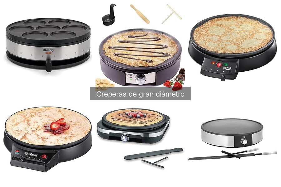 Comparativa de precios de creperas de gran diámetro online